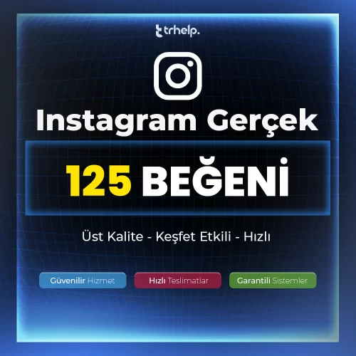 125 Gerçek Beğeni  Garantili Instagram